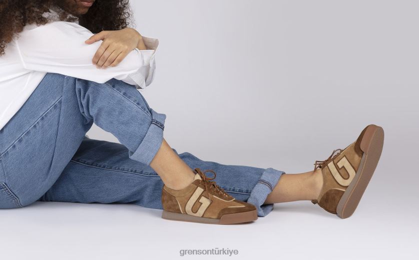 Grenson spor ayakkabı 51 + kadınlar kahve kreması Spor ayakkabı B466H362