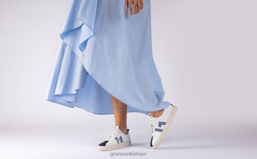 Grenson spor ayakkabı 67 kadınlar Beyaz mavi Spor ayakkabı B466H352
